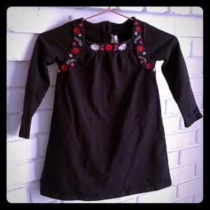 Mexican inspired embroidered girls dress